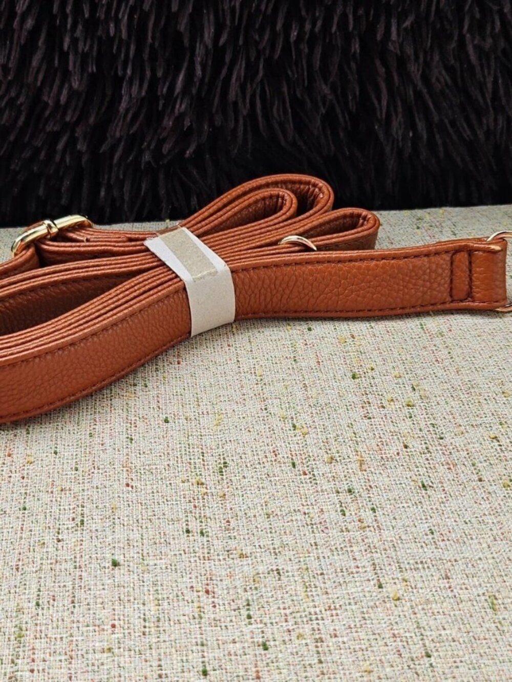 Replacement Strap for Shoulder Bag Hand Bag Brown Faux Leather Strap Adjustable - Picture 2 of 10